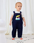 Bobo Choses - baby - choo choo denim dungaree - midnight blue