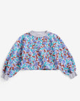 Bobo Choses - kids - watercolor allover cropped sweatshirt