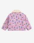 Bobo Choses - baby - game pawns allover reversible sheepskin jacket - lavender