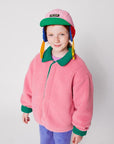 Bobo Choses - kids - colorblock winter cap - pink