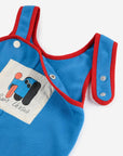 Bobo Choses - baby - doggy mate polar fleeee overall - blue