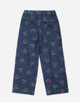 Bobo Choses - kids - stamp bloom allover denim pants