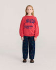 Bobo Choses - kids - stamp bloom allover denim pants