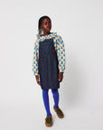 Bobo Choses - kids - tic tac toe denim dress - navy blue