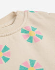 Bobo Choses - baby - kaleidoscope allover sweatshirt - offwhite