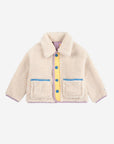 Bobo Choses - baby - game pawns allover reversible sheepskin jacket - lavender