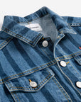 Bobo Choses - kids - bc Striped denim jacket