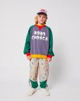 Bobo Choses - kids - colorblock ranglan sweatshirt - multicolor