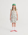 Bobo Choses - kids - Juicy Tomatoes all over ruffled dress