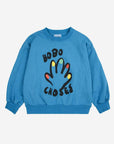 Bobo Choses - kids - high five sweatshirt - blue