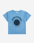 Bobo Choses Iconic - kids - sun turquoise t-shirt