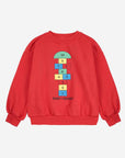 Bobo Choses - kids - hopscotch sweatshirt - red