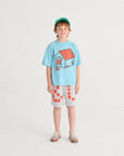 Bobo Choses - kids - square bc bermuda - grey