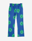 Bobo Choses - kids - lucky clover allover flare joggers - blue