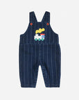 Bobo Choses - baby - choo choo denim dungaree - midnight blue