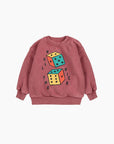 Bobo Choses - baby - roll the dice sweatshirt - brown