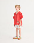 Bobo Choses - kids - Juicy Tomatoes woven shorts