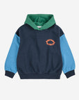 Bobo Choses - kids - tic tac toe hoodie - colorblock