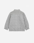 Bobo Choses - baby - choo choo quilted zipped sweatshirt - light grey