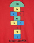 Bobo Choses - kids - hopscotch sweatshirt - red
