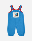 Bobo Choses - baby - doggy mate polar fleeee overall - blue