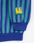 Bobo Choses - baby - booo bo tag stripes sweatshirt