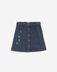 Bobo Choses - kids - bobo denim skirt - navy blue