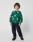 Bobo Choses - kids - la oca allover sweatshirt - green