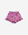 Bobo Choses - kids - Tangerine all over ruffled shorts