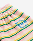 Bobo Choses - baby - have fun striped joggers - multicolor cream