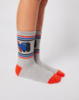 Bobo Choses - doggy mate sport socks - light heather grey