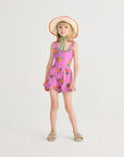 Bobo Choses - kids - Tangerine all over ruffled shorts