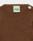 Fub - baby - rib merino wool top - hazel melange