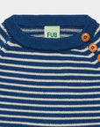 Fub - kids - merino wool sweater - deep indigo/ecru