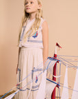 Maison Mangostan - barcos embroidered vest top