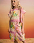 Maison Mangostan - birds patchwork skirt