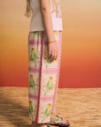 Maison Mangostan - birds patchwork pants