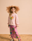 Maison Mangostan - birds sweatshirt - pink
