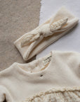 1+ in the family - ines - fleece headband - ecru