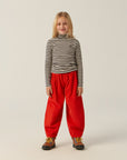 The campamento - kids - turtle neck - grey stripes