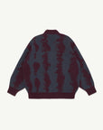 Main Story - knitted cardigan - burgundy/navy