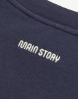 Main Story - bubble sweatshirt - graystone blue