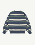 Main Story - bubble sweatshirt - vintage indigo stripe
