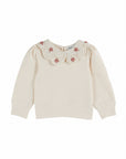 Emile et Ida - baby - crochet sweatshirt - creme
