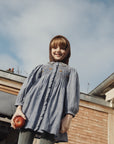 Emile et Ida - kids - smock dress - chambray