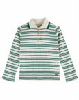 Emile et Ida - kids - stripe rib polo - kiwi