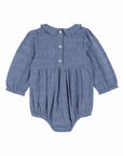 Emile et Ida - baby - smock romper - chambray