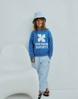 The new society - almond pants - vista blue stripes