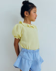 The new society - bellis short - light denim