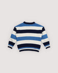 The new society - celosia jumper - summer midnight block stripes